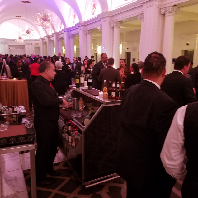 The SportsBall crowd at the Grand Hyatt in New York City on Oct. 18, 2017 (Danielle Belton/The Root)